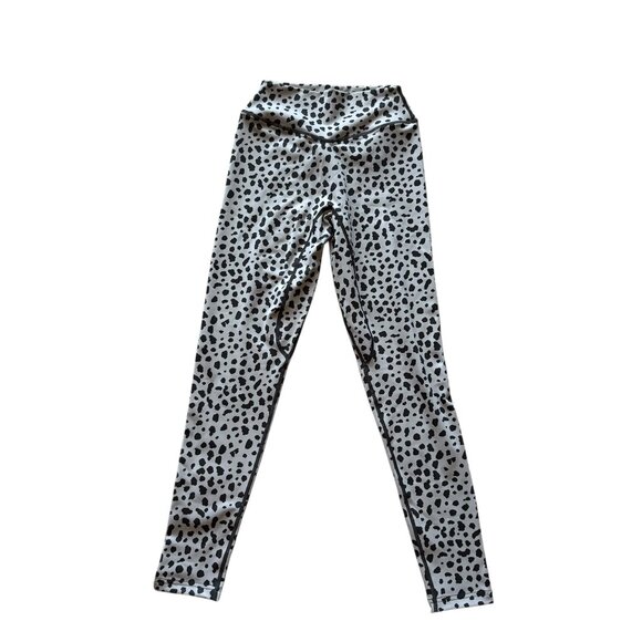 Balance Athletica Vitality Kingdom GRAY Cheetah Ascend Leggings Sz Small - Picture 1 of 4